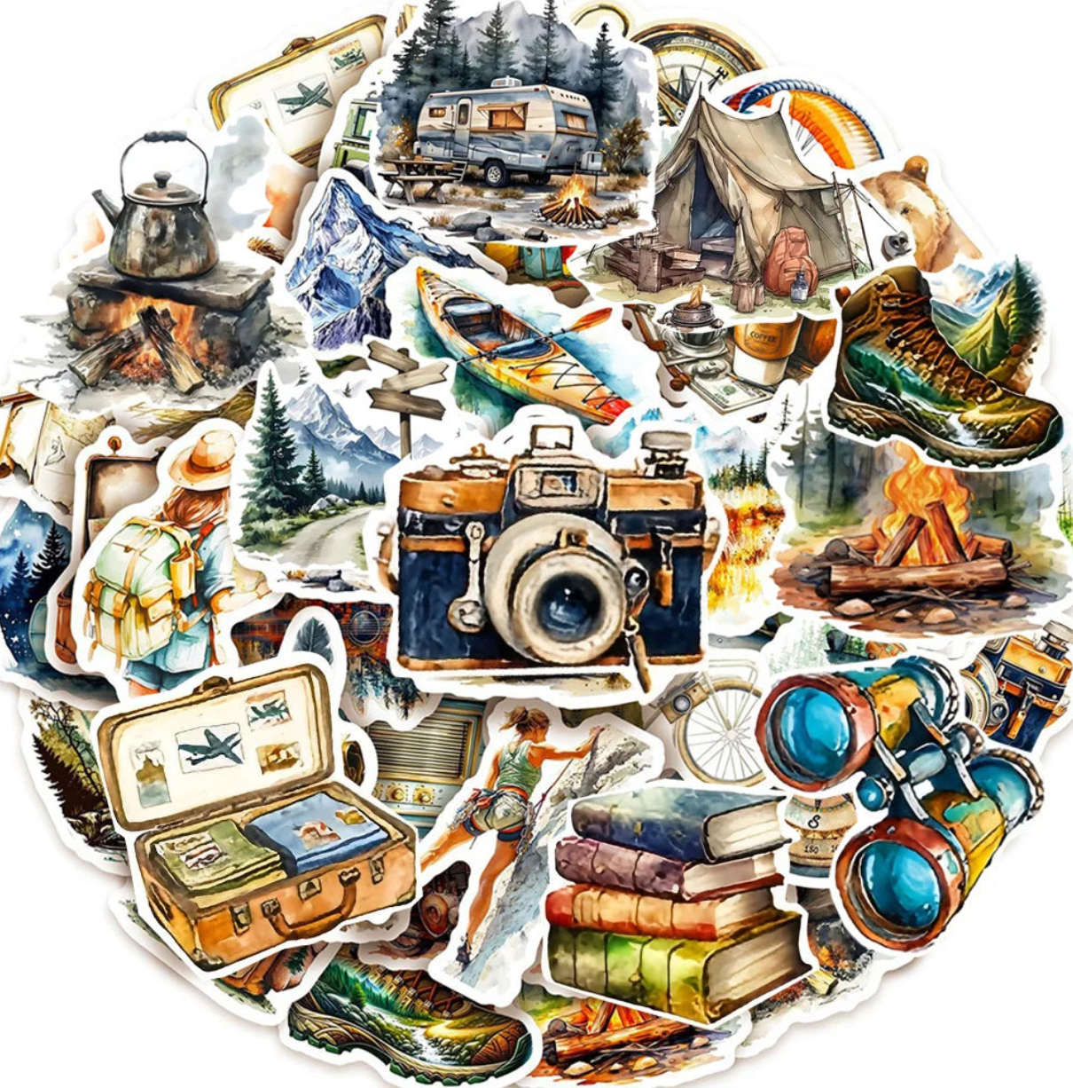 Stickers Outdoor Camping (50PCS/30 PCS)