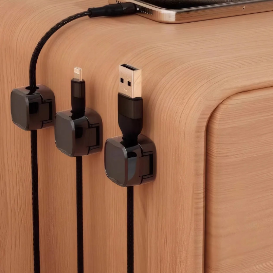 10 Clips magnétiques pour câbles