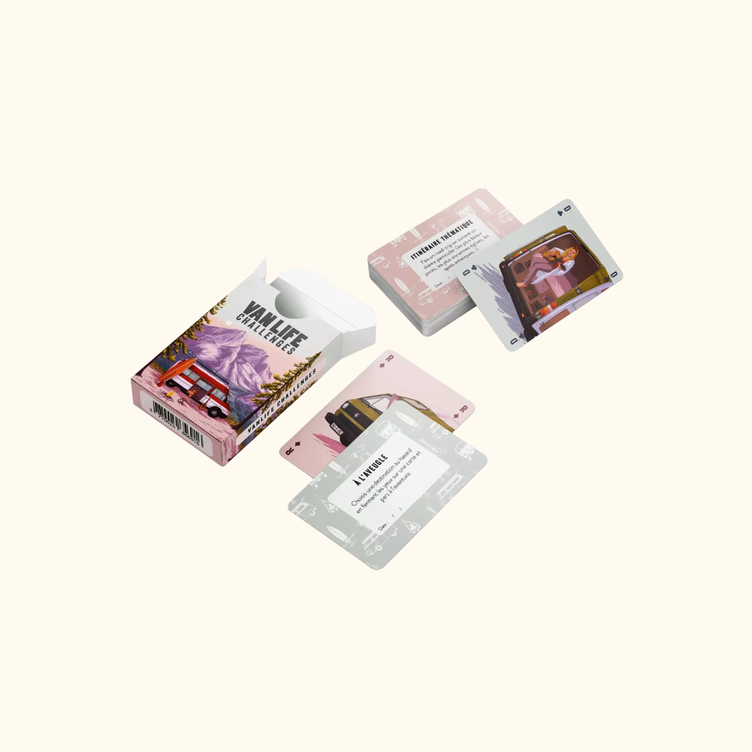 Jeu de cartes 2-en-1 Vanlife : défis & classique