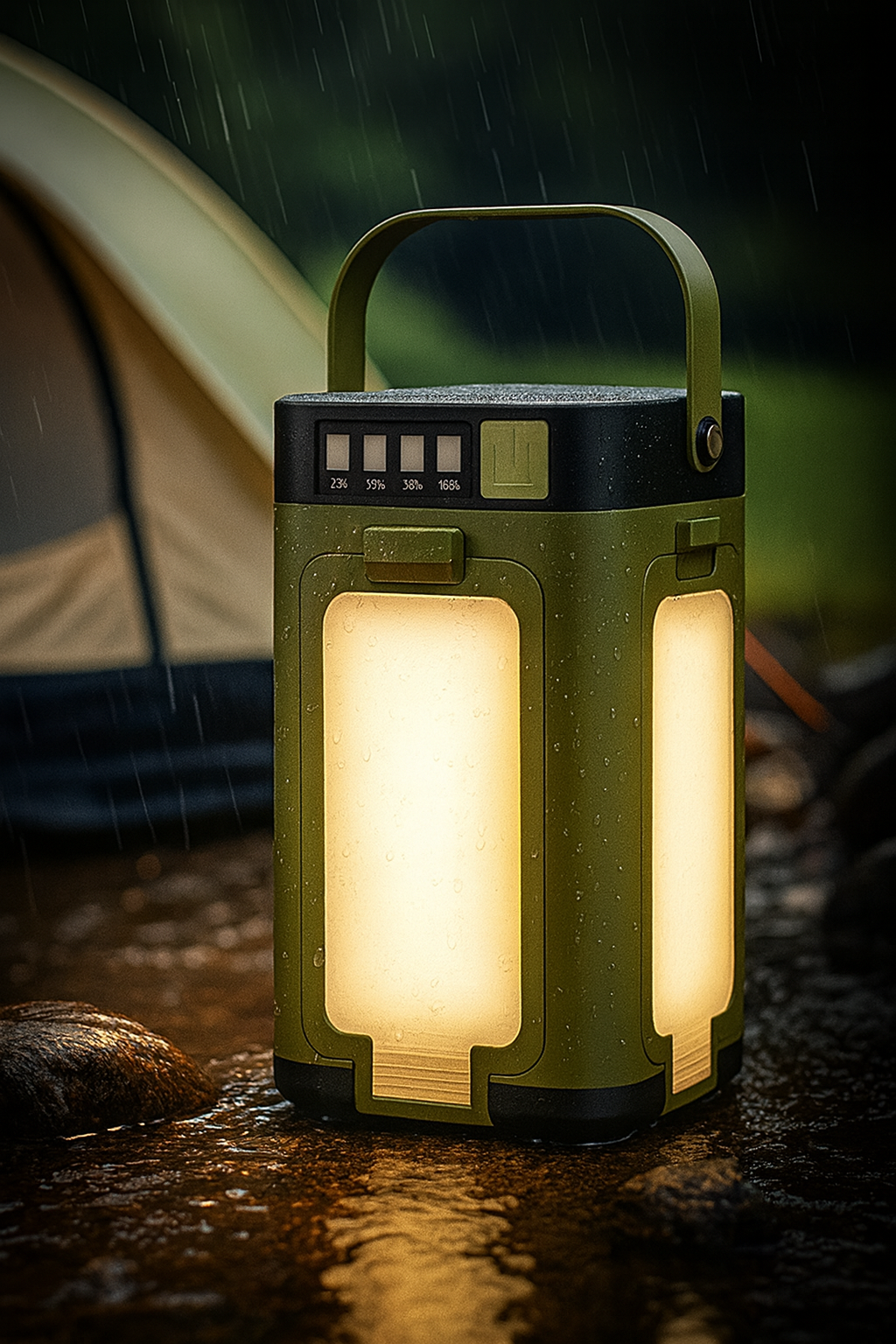 Lampe solaire pliante multifonction