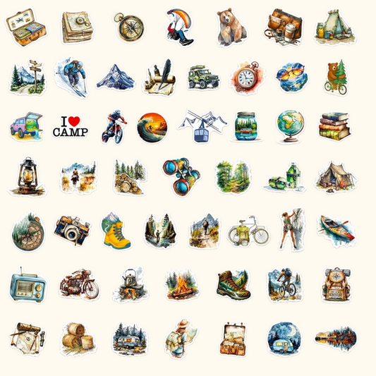 Stickers Outdoor Camping (50PCS/30 PCS)
