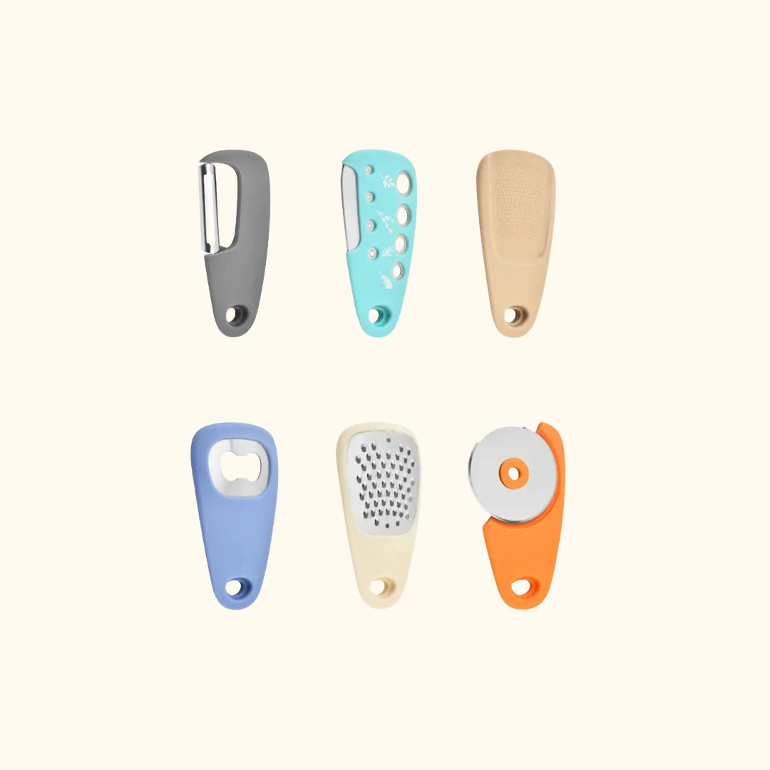 Set de 6 Ustensiles de Cuisine Compacts