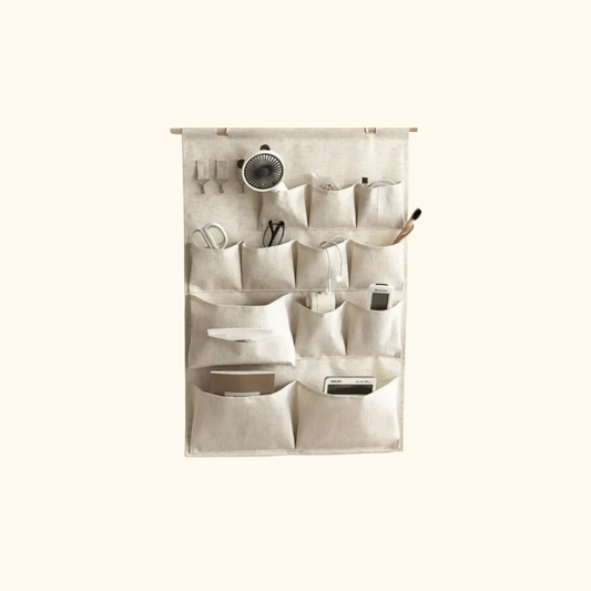 Organisateur mural en tissu multi-poches