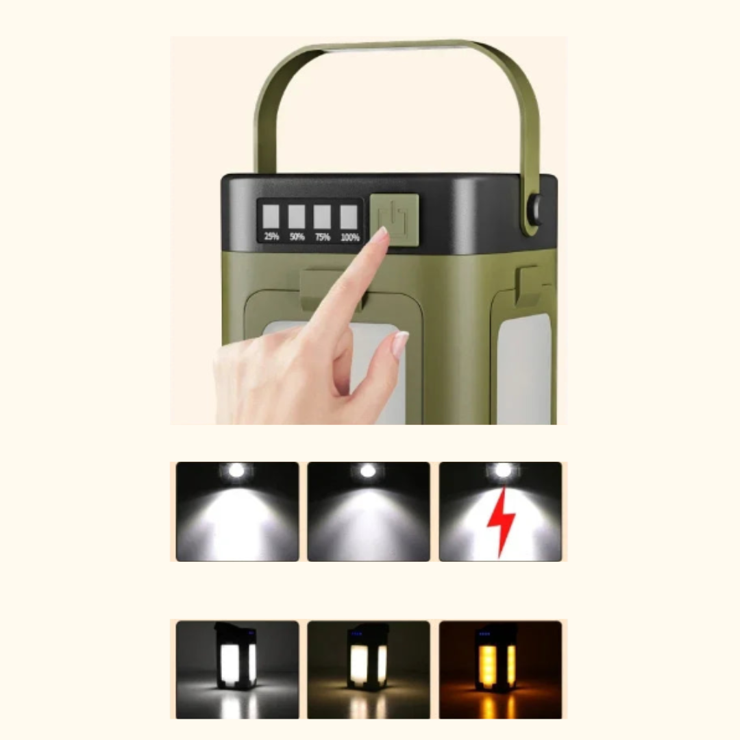 Lampe solaire pliante multifonction