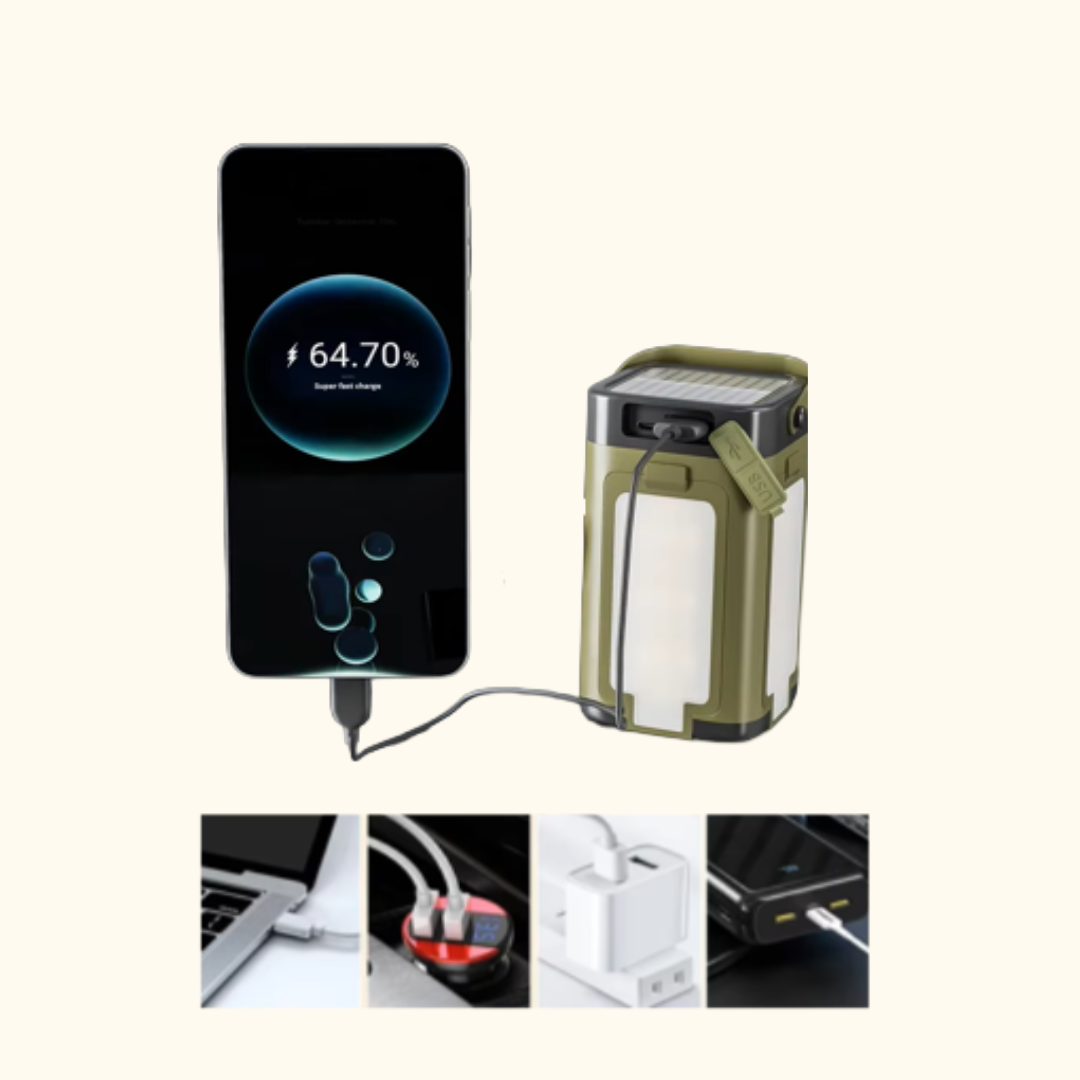 Lampe solaire pliante multifonction