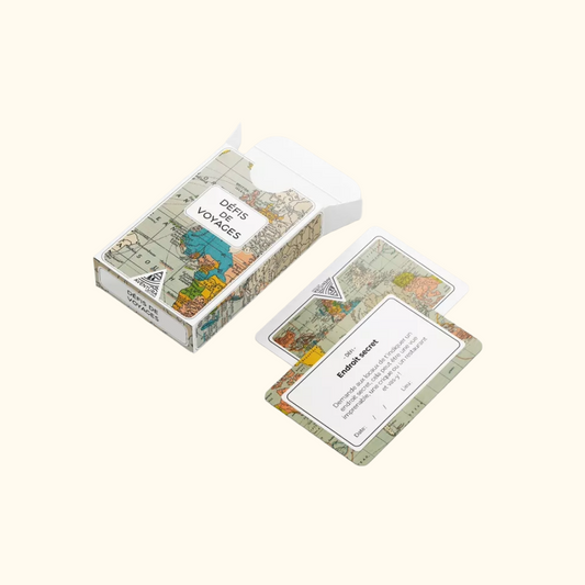 Jeu de cartes Défis de voyages