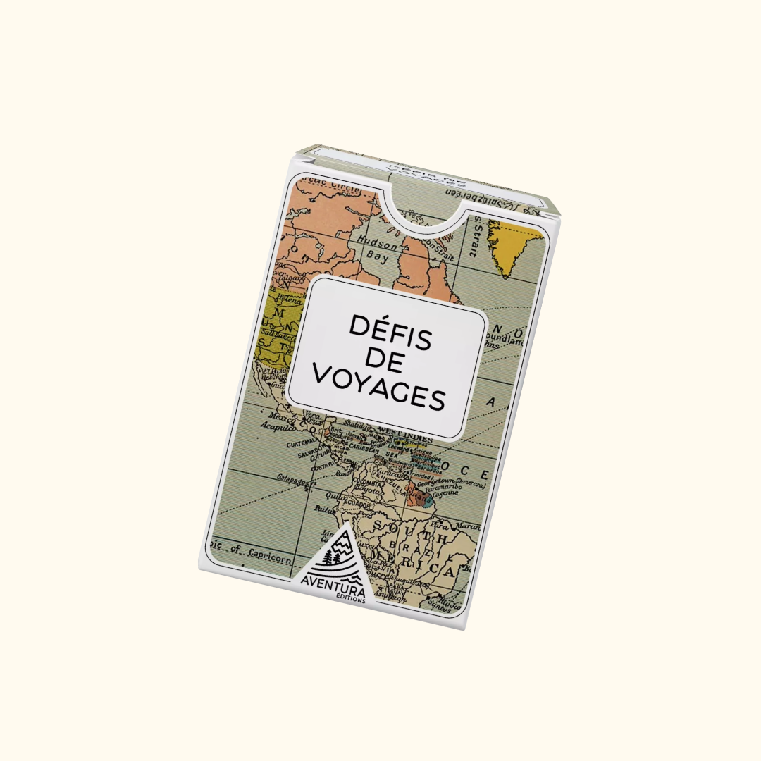 Jeu de cartes Défis de voyages