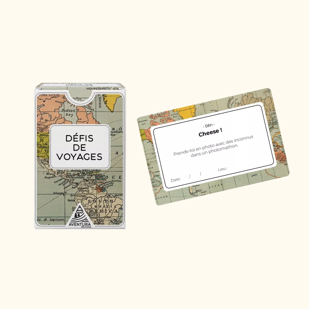 Jeu de cartes Défis de voyages